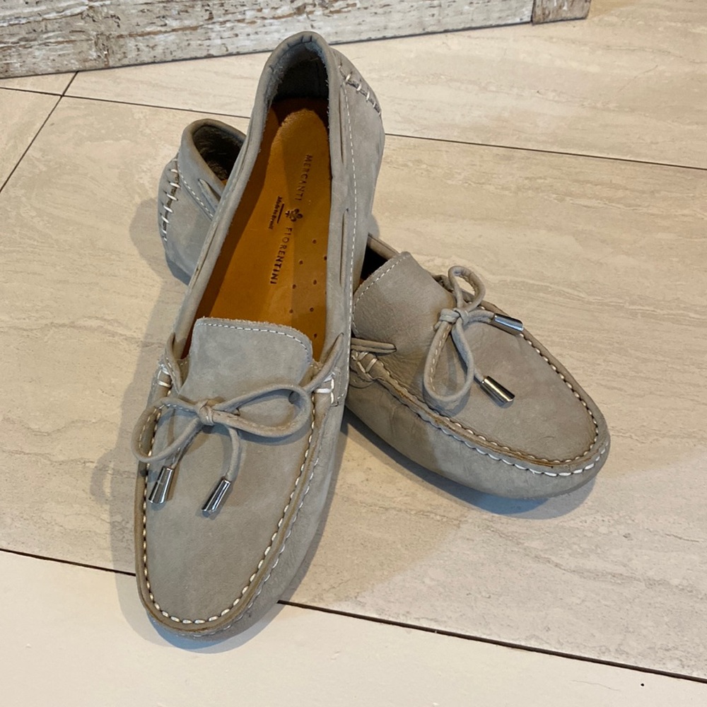 Mercanti Fiorentini Suede Driving Loafer Shoes size 7